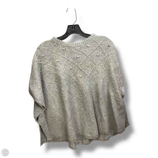 Poncho By Loft In Grey, Size: Xs