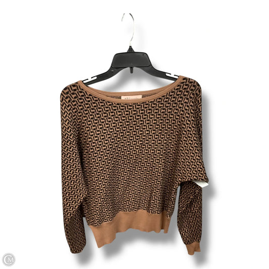 Sweater By Philosophy In Black & Tan, Size: Sp