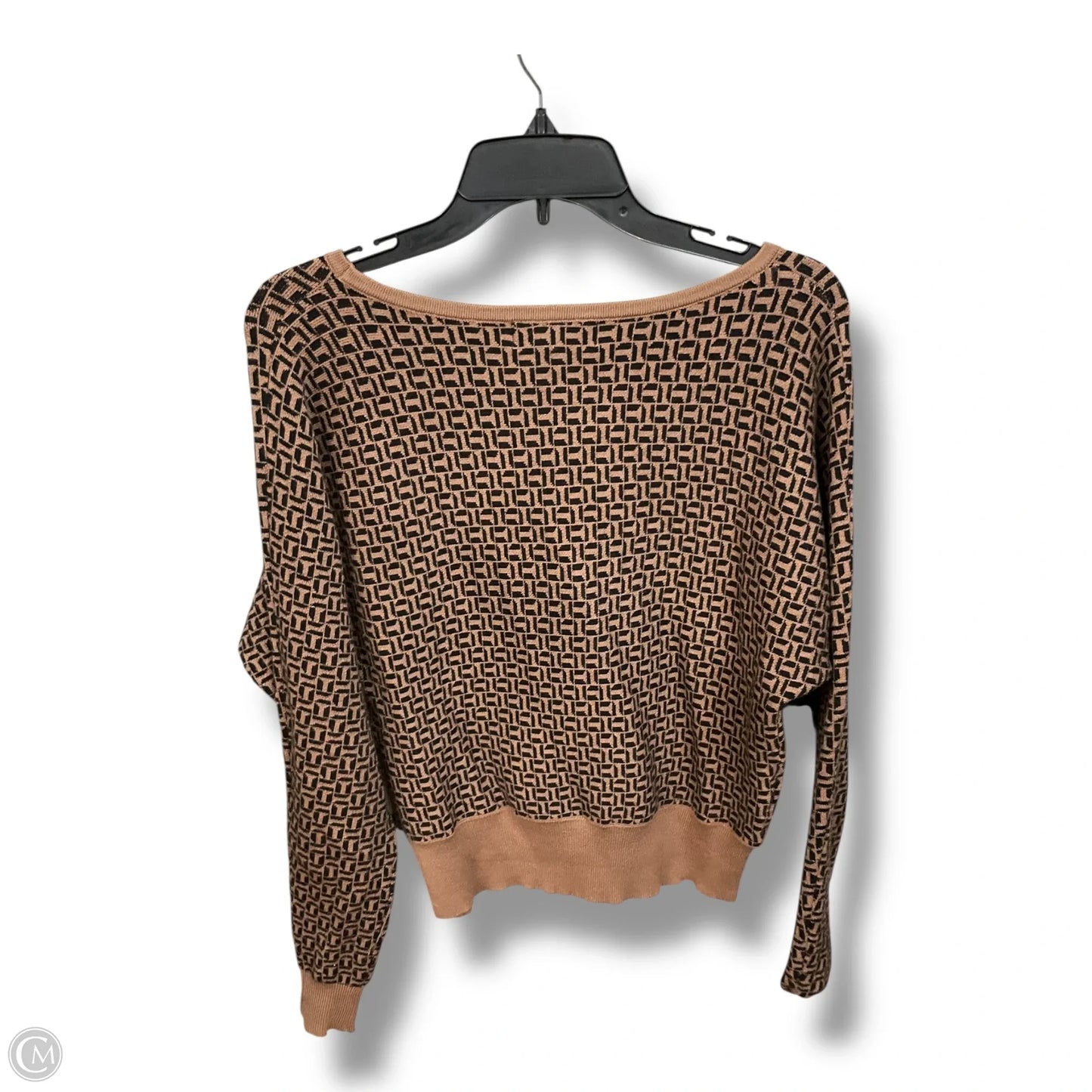 Sweater By Philosophy In Black & Tan, Size: Sp