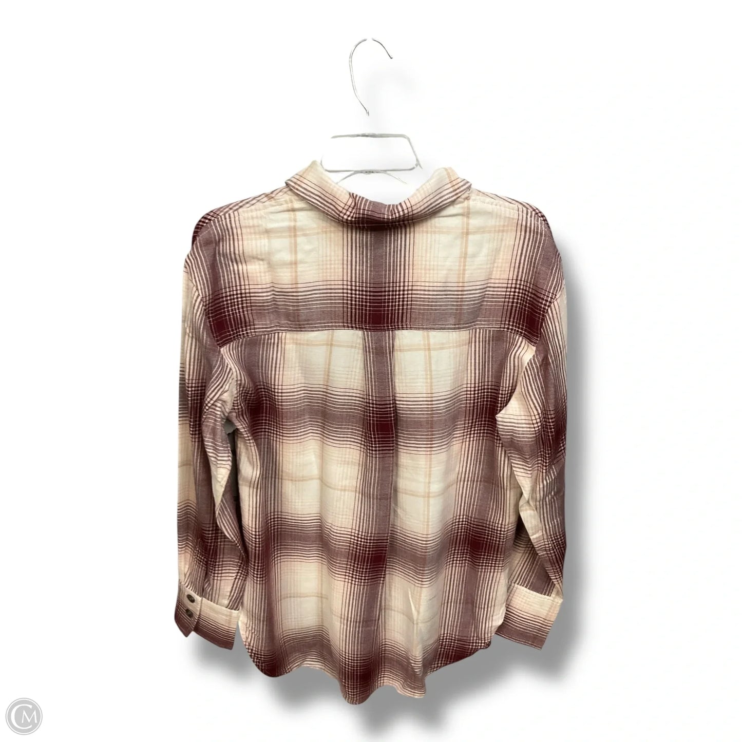 Top Long Sleeve By Madewell In Maroon, Size: S