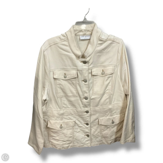 Jacket Denim By Lane Bryant In White, Size: 2x