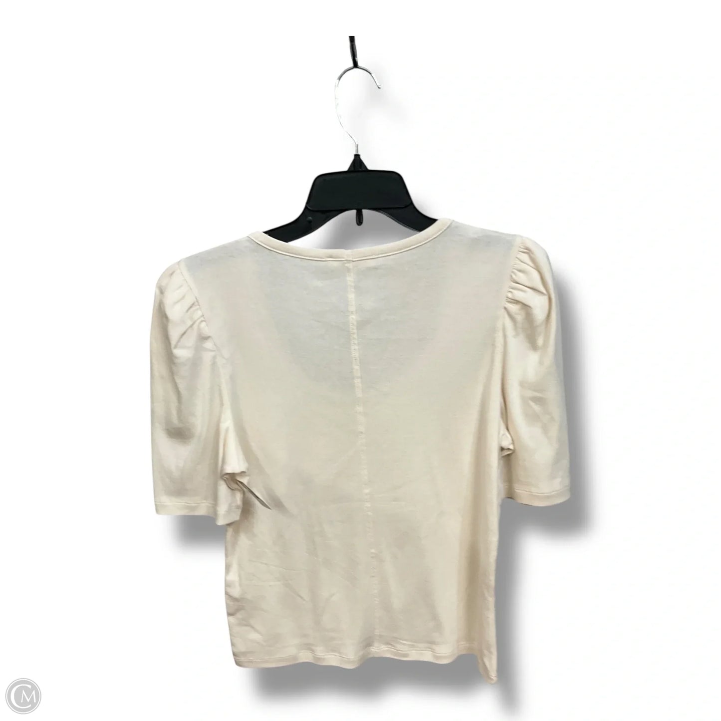 Top Short Sleeve By Madewell In Cream, Size: L