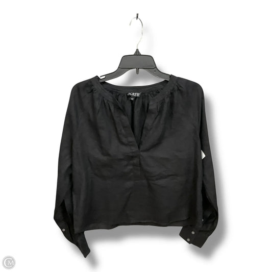 Top Long Sleeve By J. Crew In Black, Size: S