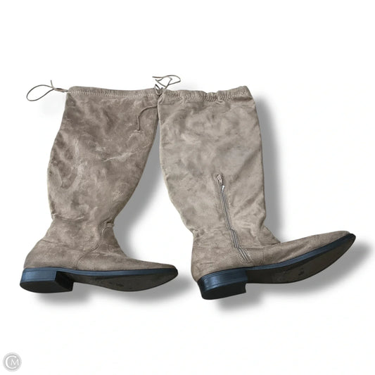 Boots Knee Flats By Clothes Mentor In Brown, Size: 11