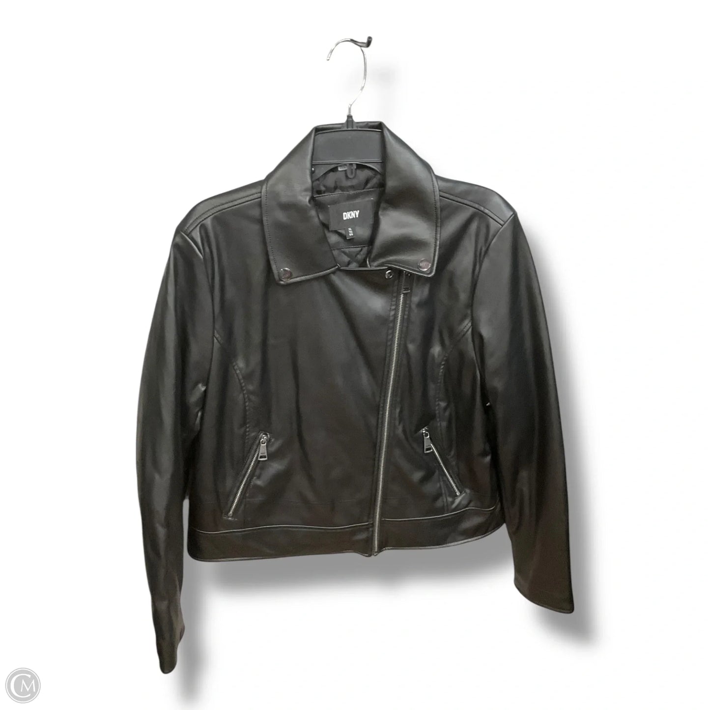Jacket Moto By Dkny In Black, Size: Xl
