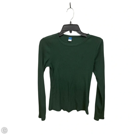 Top Long Sleeve By Old Navy In Green, Size: M