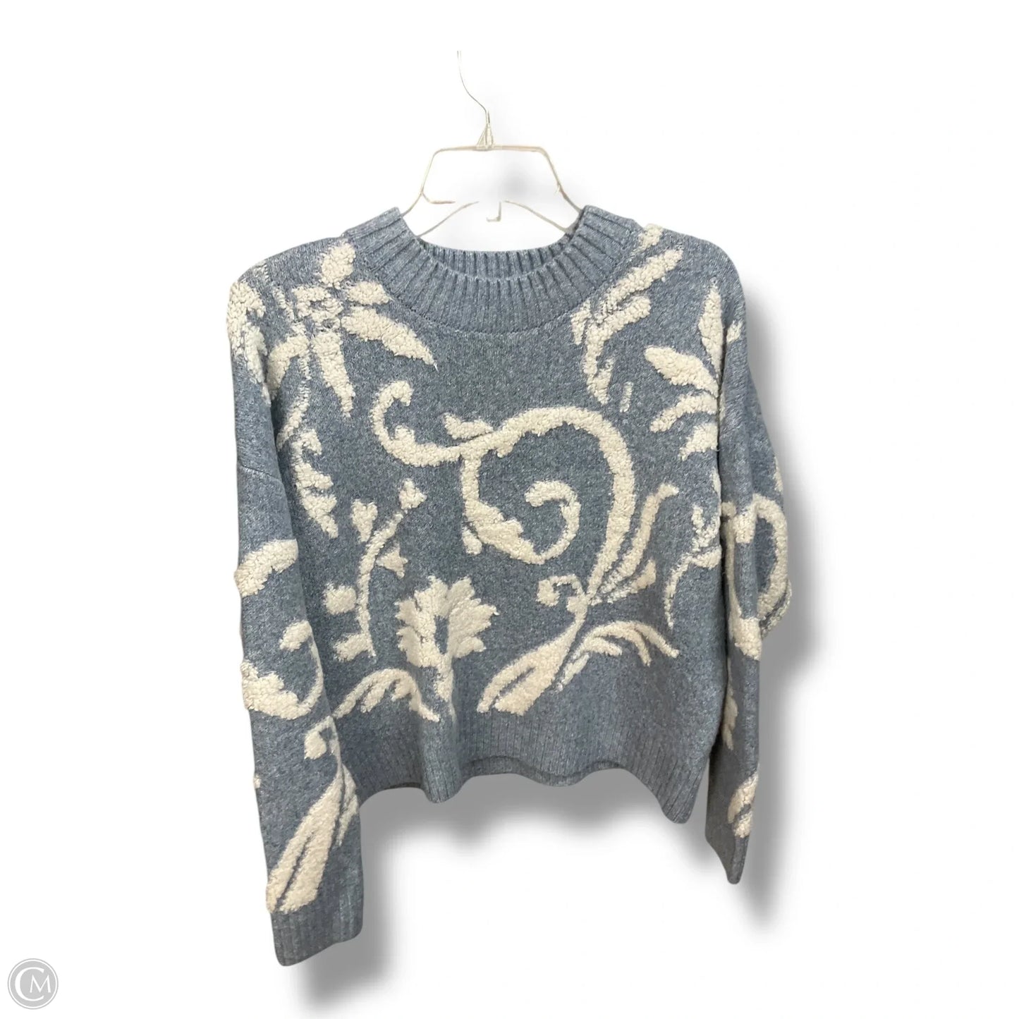 Sweater By Cynthia Rowley In Blue & White, Size: S