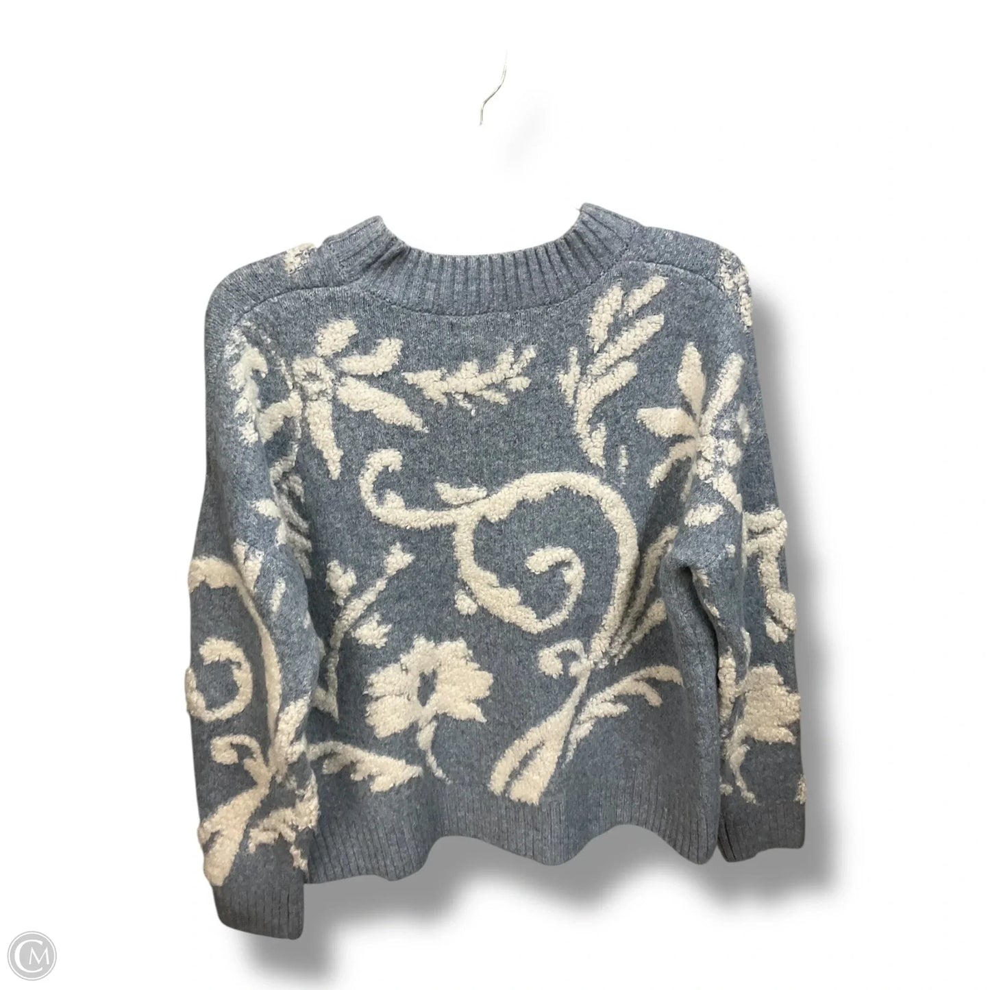 Sweater By Cynthia Rowley In Blue & White, Size: S