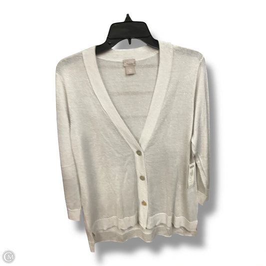Cardigan By Chicos In Grey, Size: L