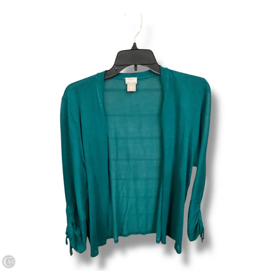 Cardigan By Chicos In Green, Size: L