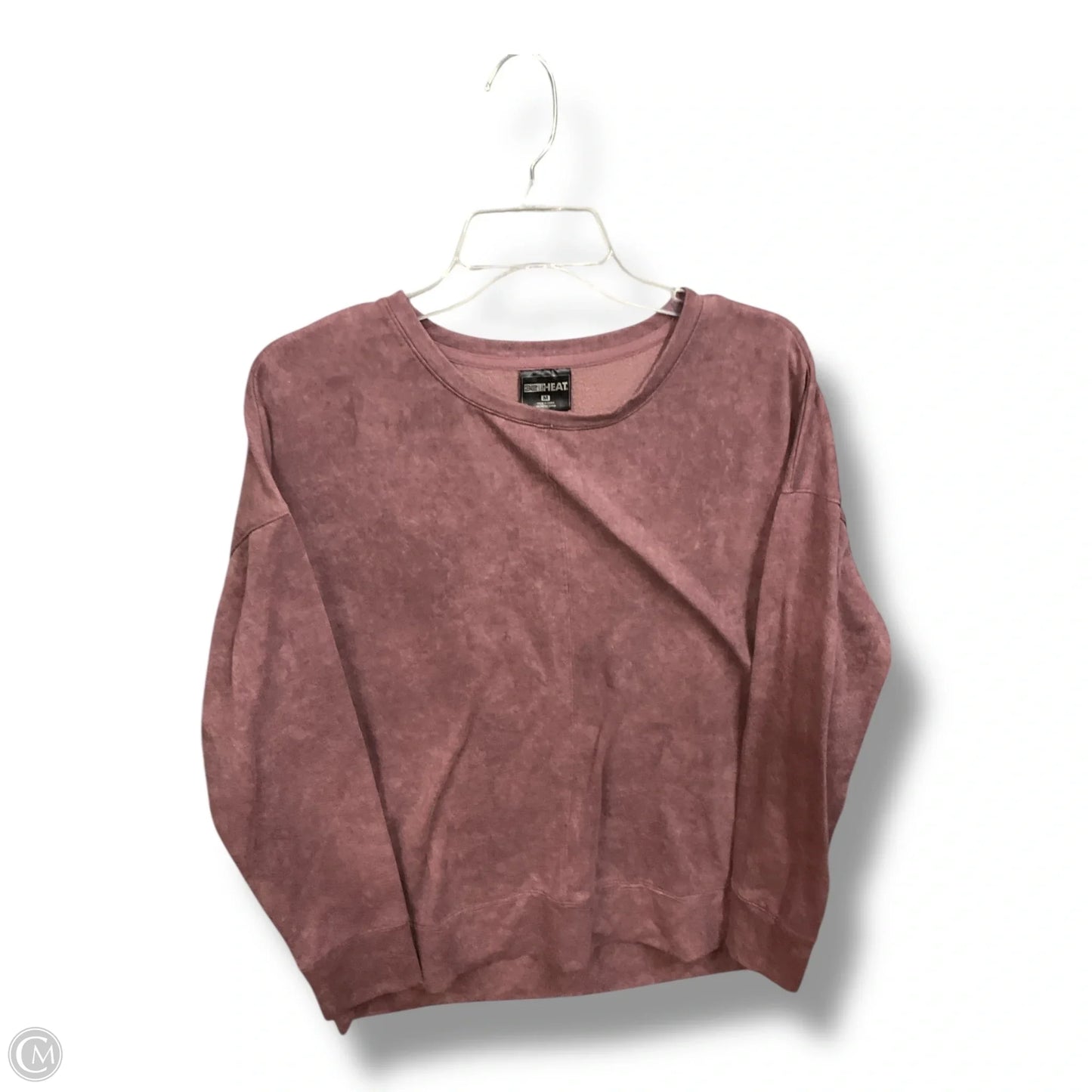 Athletic Sweatshirt Collar By 32 Degrees In Maroon, Size: M