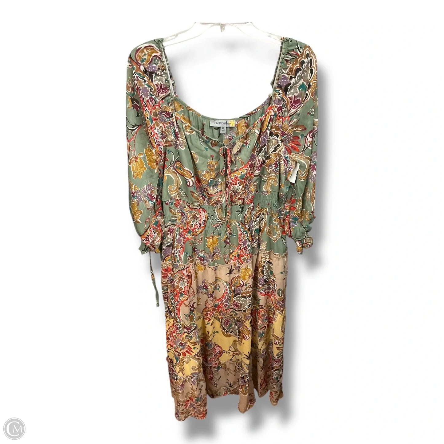 Dress Casual Maxi By Figuero & Flower In Green, Size: Xl