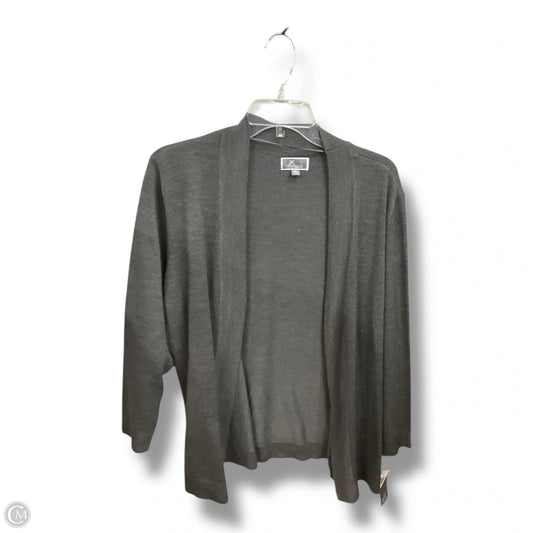 Cardigan By Jm Collections In Grey, Size: Xl