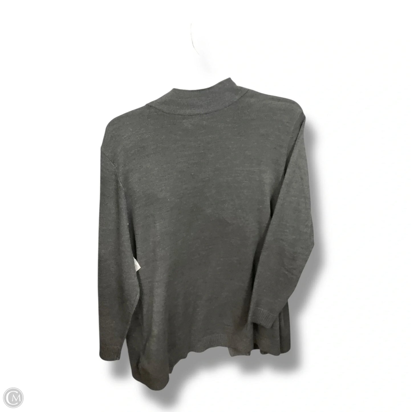 Cardigan By Jm Collections In Grey, Size: Xl