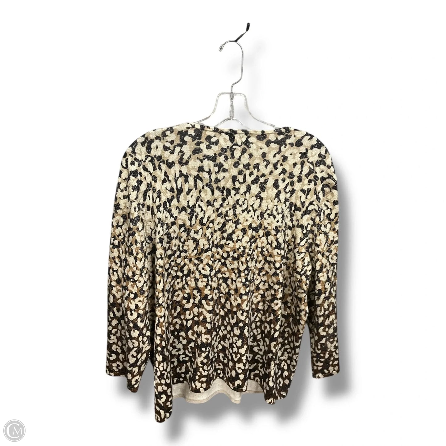 Top 3/4 Sleeve By Alfred Dunner In Animal Print, Size: L