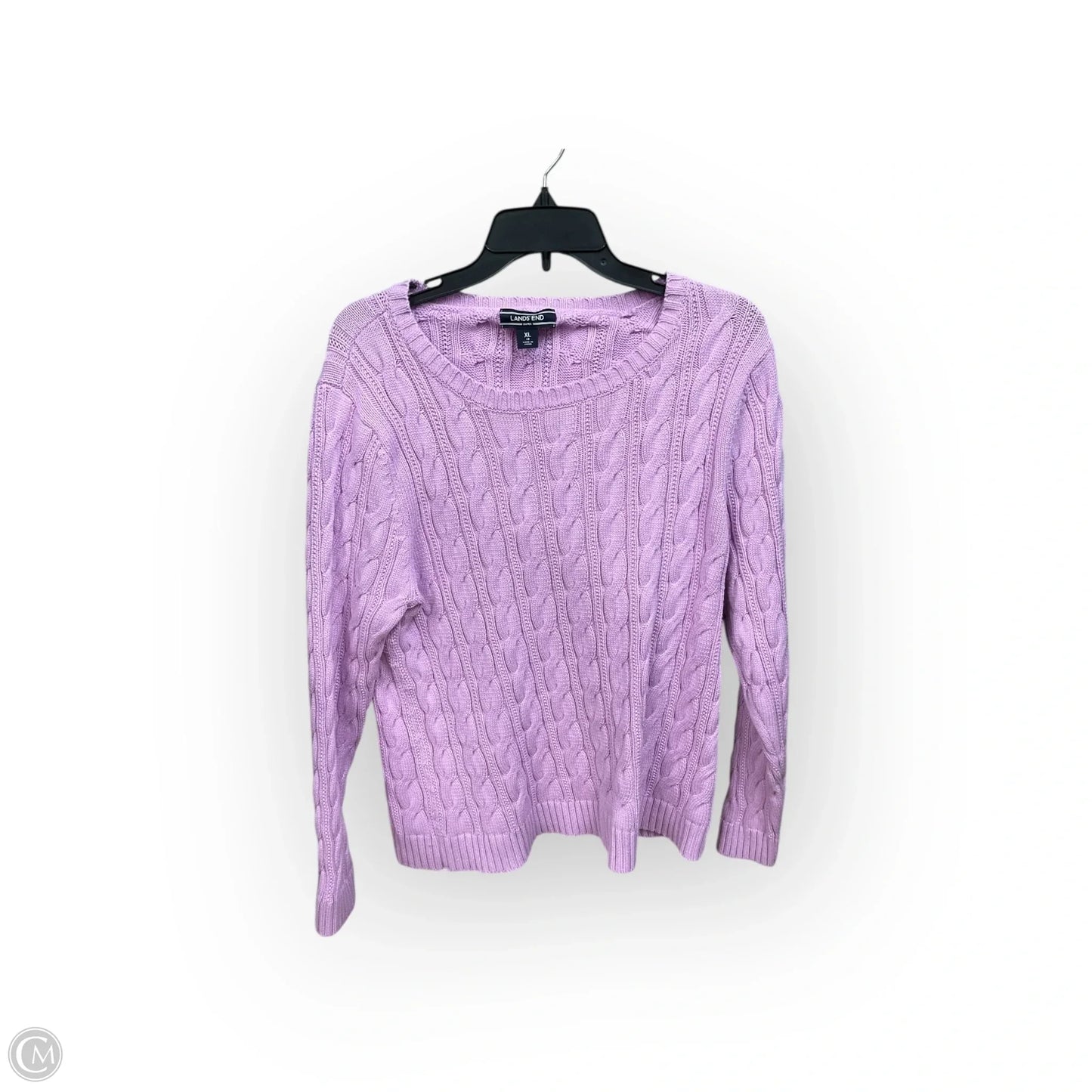 Sweater By Lands End In Pink, Size: Xl