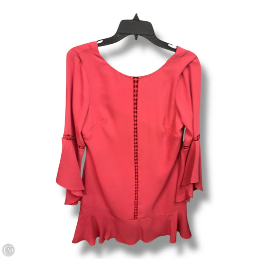 Dress Casual Midi By White House Black Market In Coral, Size: S