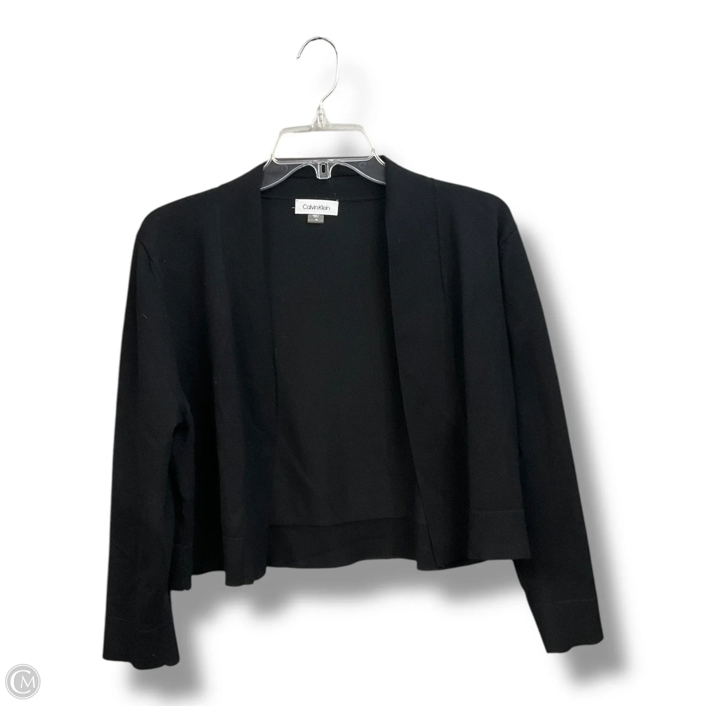 Cardigan By Calvin Klein In Black, Size: Xl