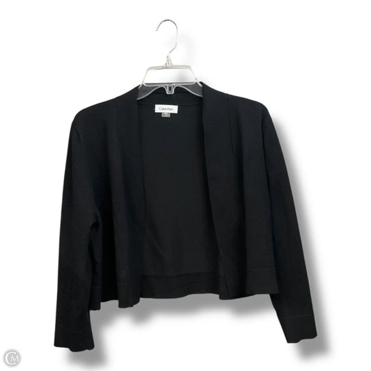 Cardigan By Calvin Klein In Black, Size: Xl