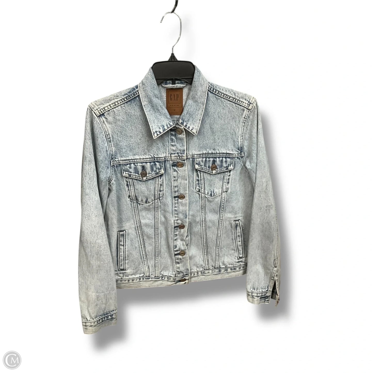 Jacket Denim By Gap In Blue Denim, Size: M
