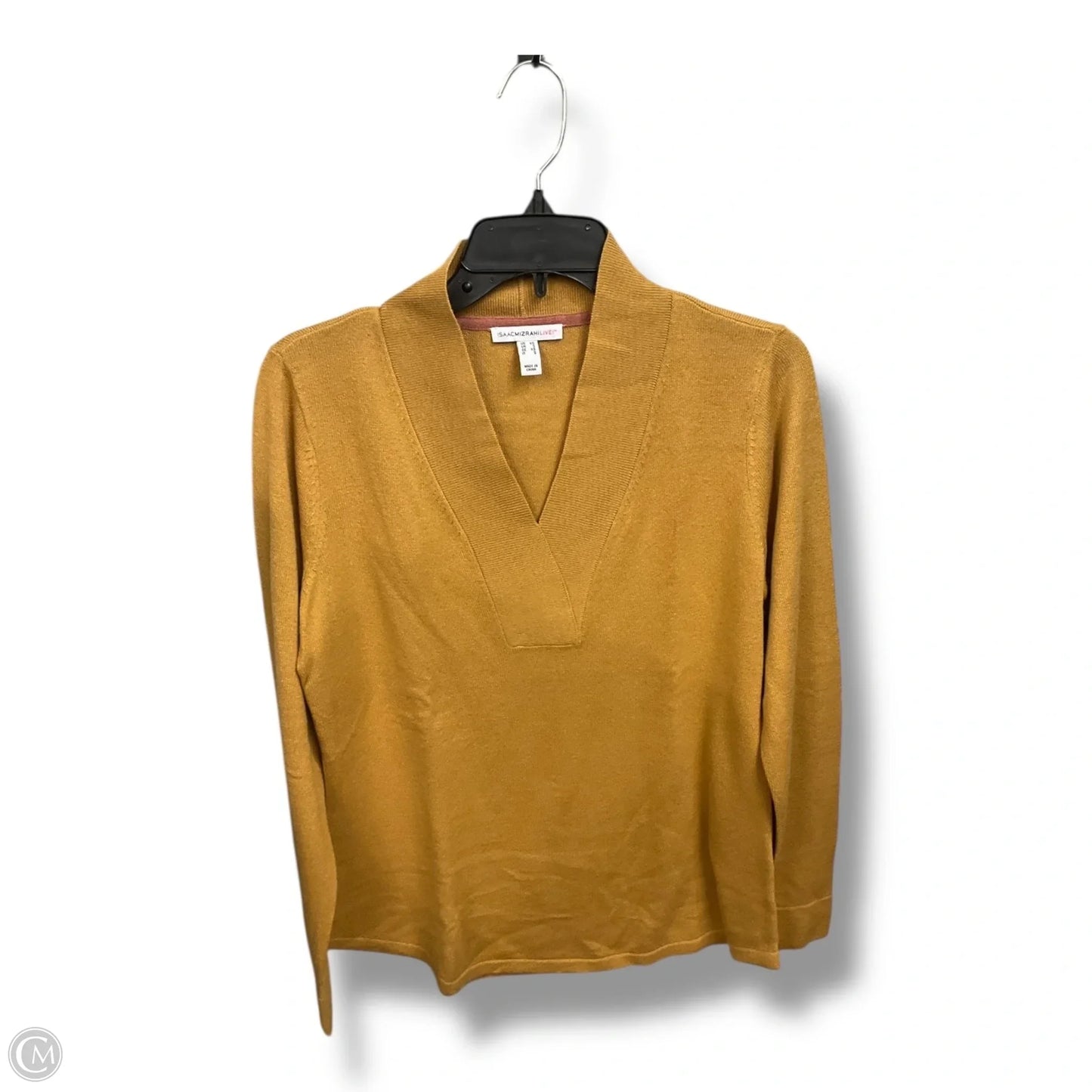 Top Long Sleeve By Isaac Mizrahi Live Qvc In Yellow, Size: Xs