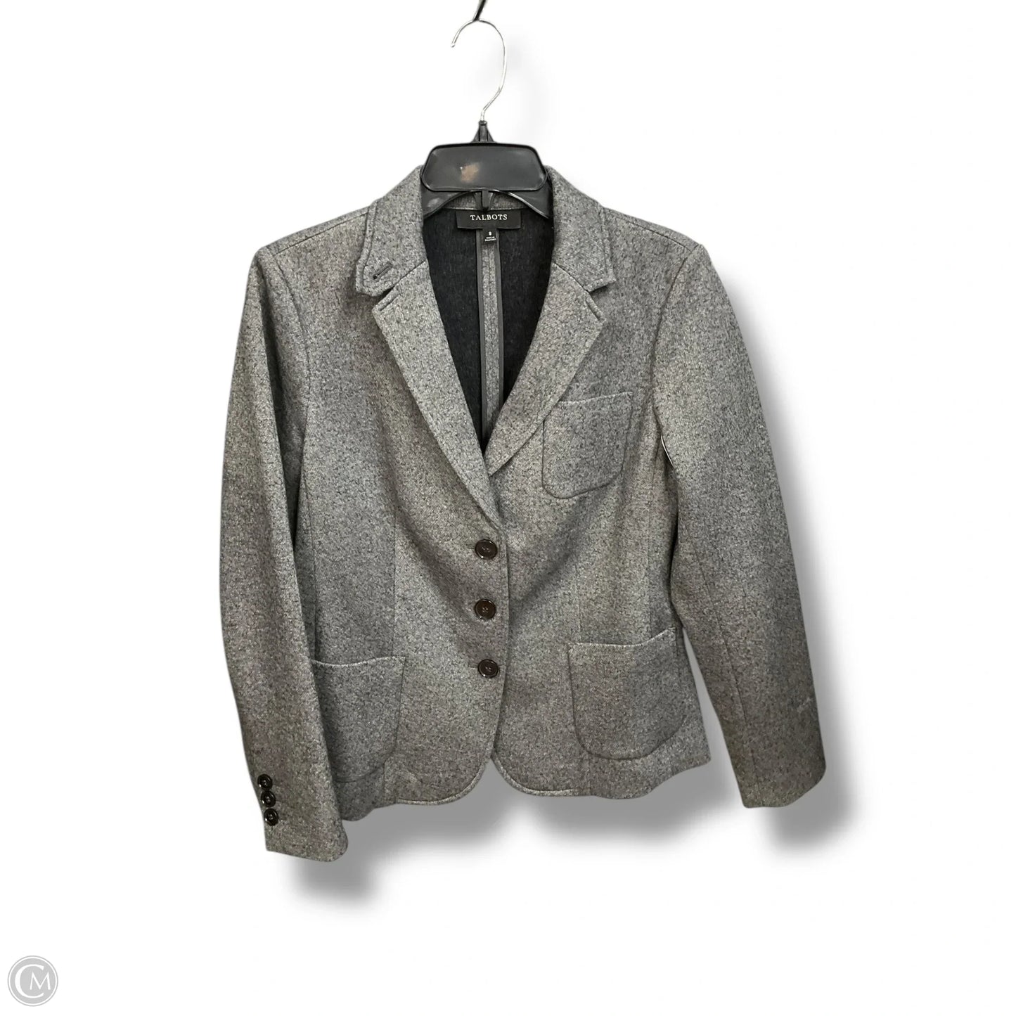 Blazer By Talbots In Grey, Size: M