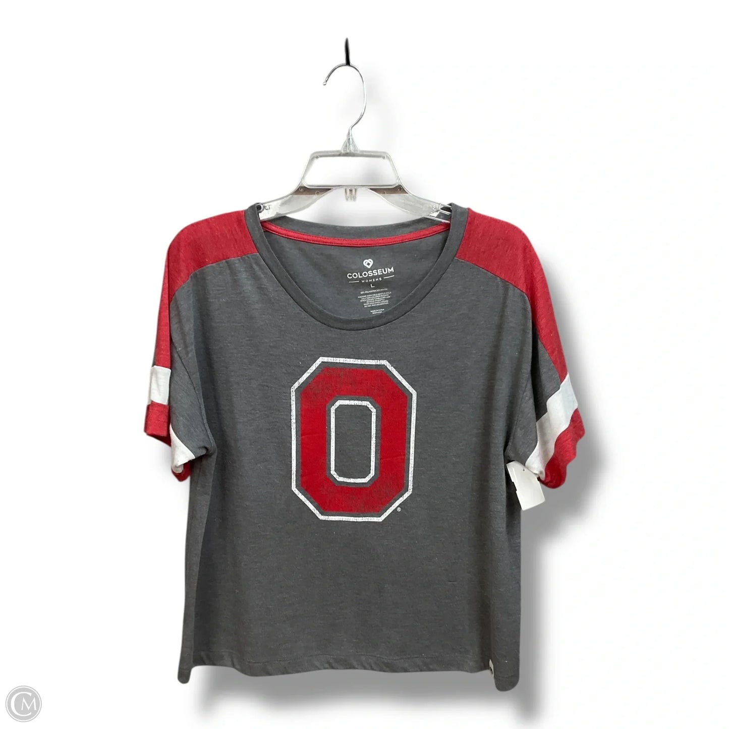 Top Short Sleeve By Colosseum In Grey, Size: L