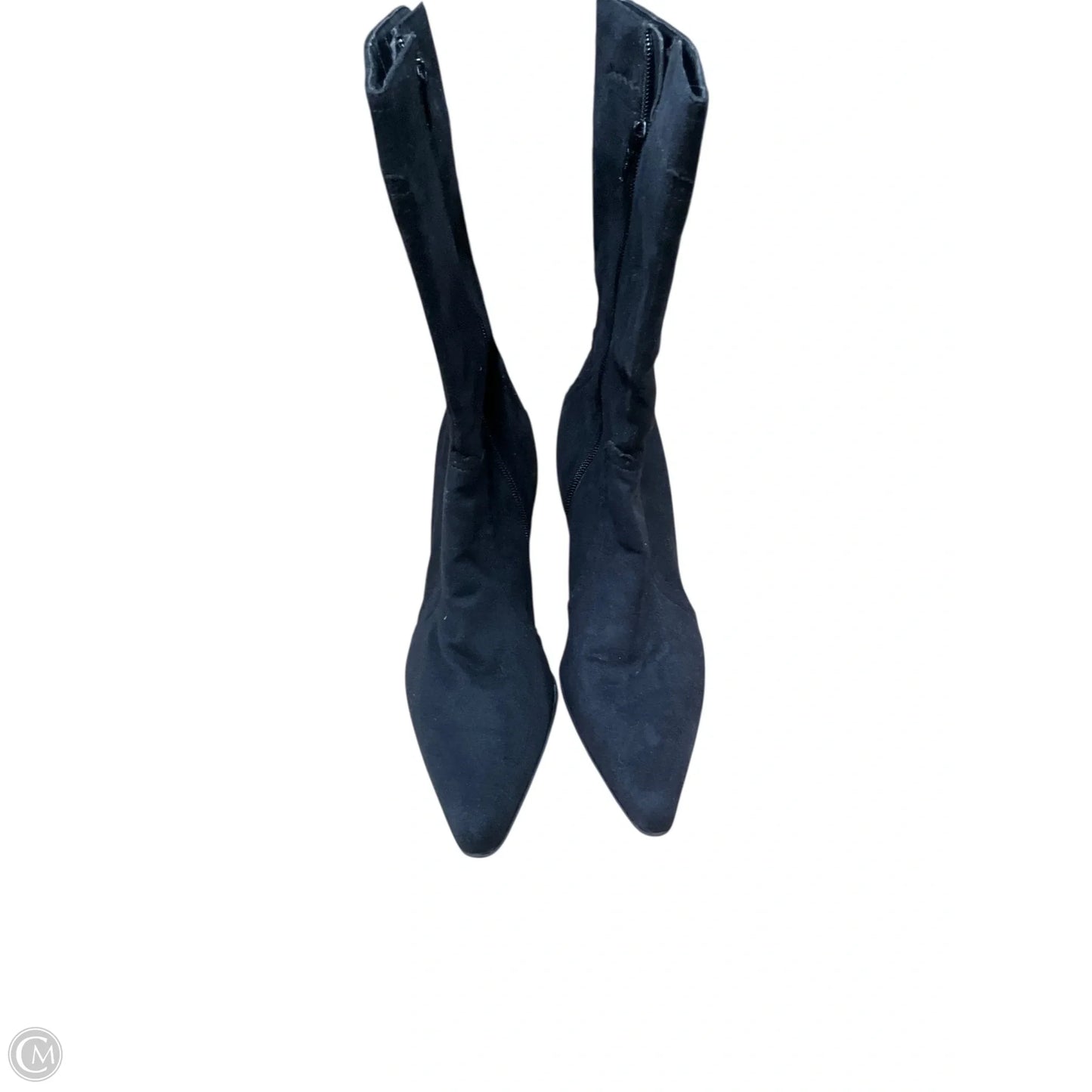 Boots Mid-calf Heels By George In Black, Size: 8.5