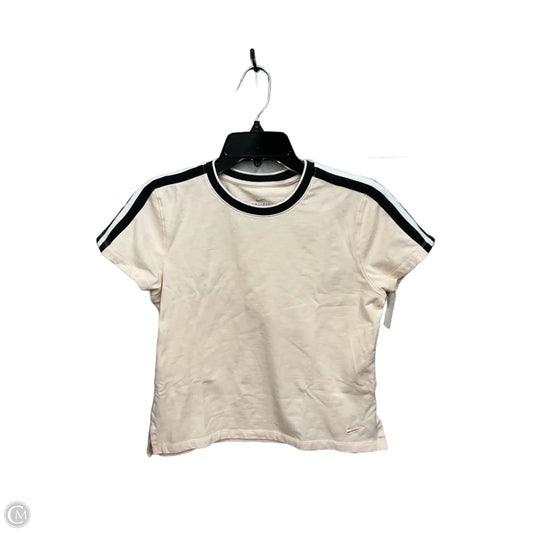 Athletic Top Short Sleeve By Nike Apparel In Pink, Size: S