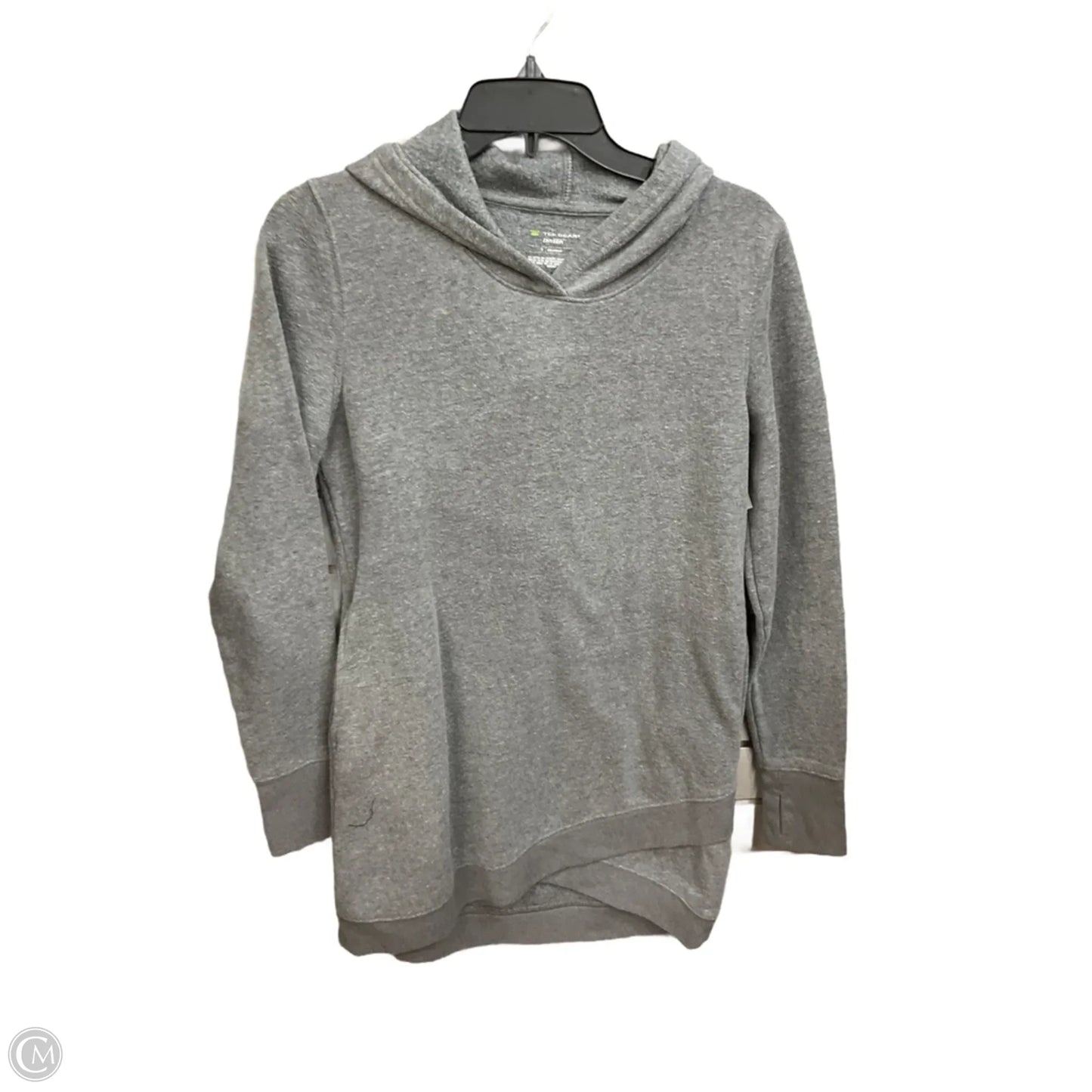 Athletic Sweatshirt Hoodie By Tek Gear In Grey, Size: S