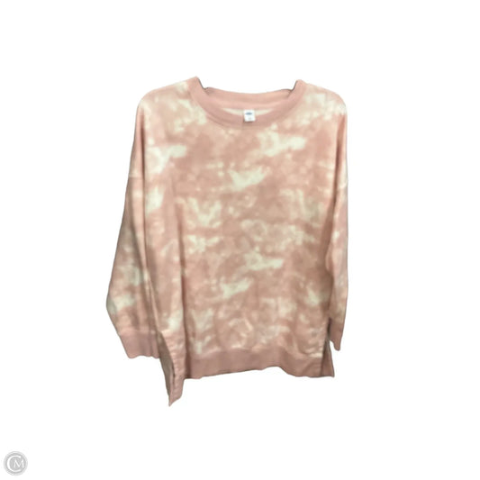 Athletic Sweatshirt Collar By Old Navy In Tie Dye Print, Size: L