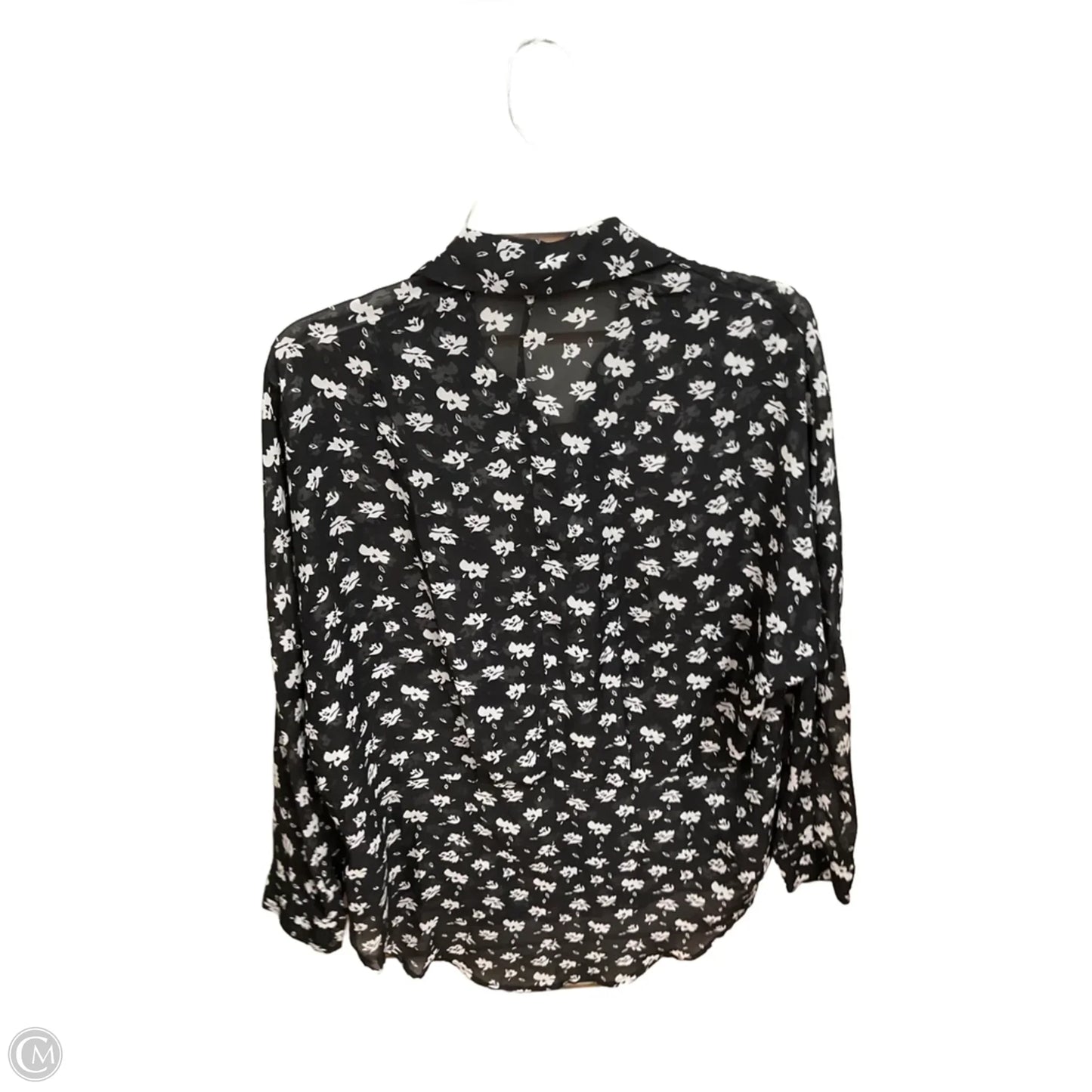 Blouse Long Sleeve By Ro & De In Floral Print, Size: S