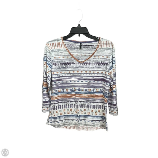 Top 3/4 Sleeve By Clothes Mentor In Multi-colored, Size: M