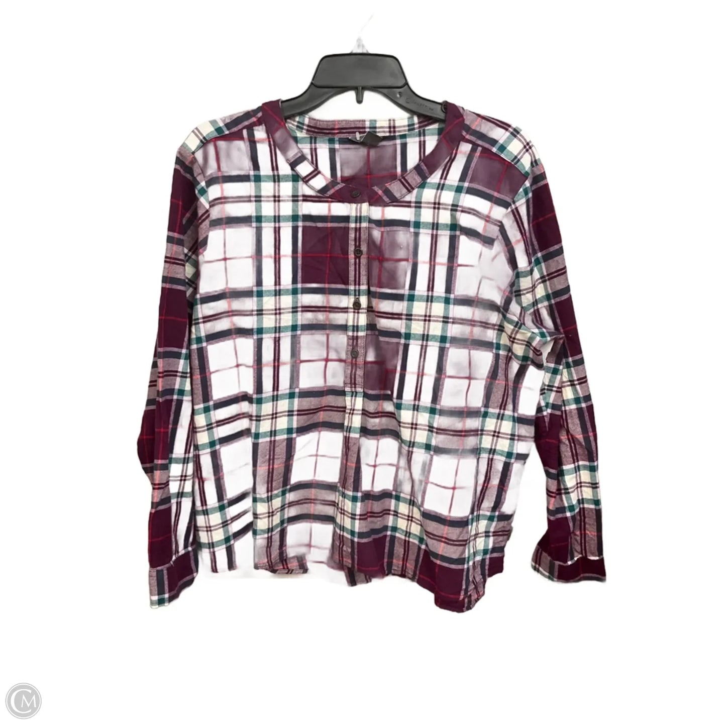 Top Long Sleeve By Eddie Bauer In Maroon, Size: 30