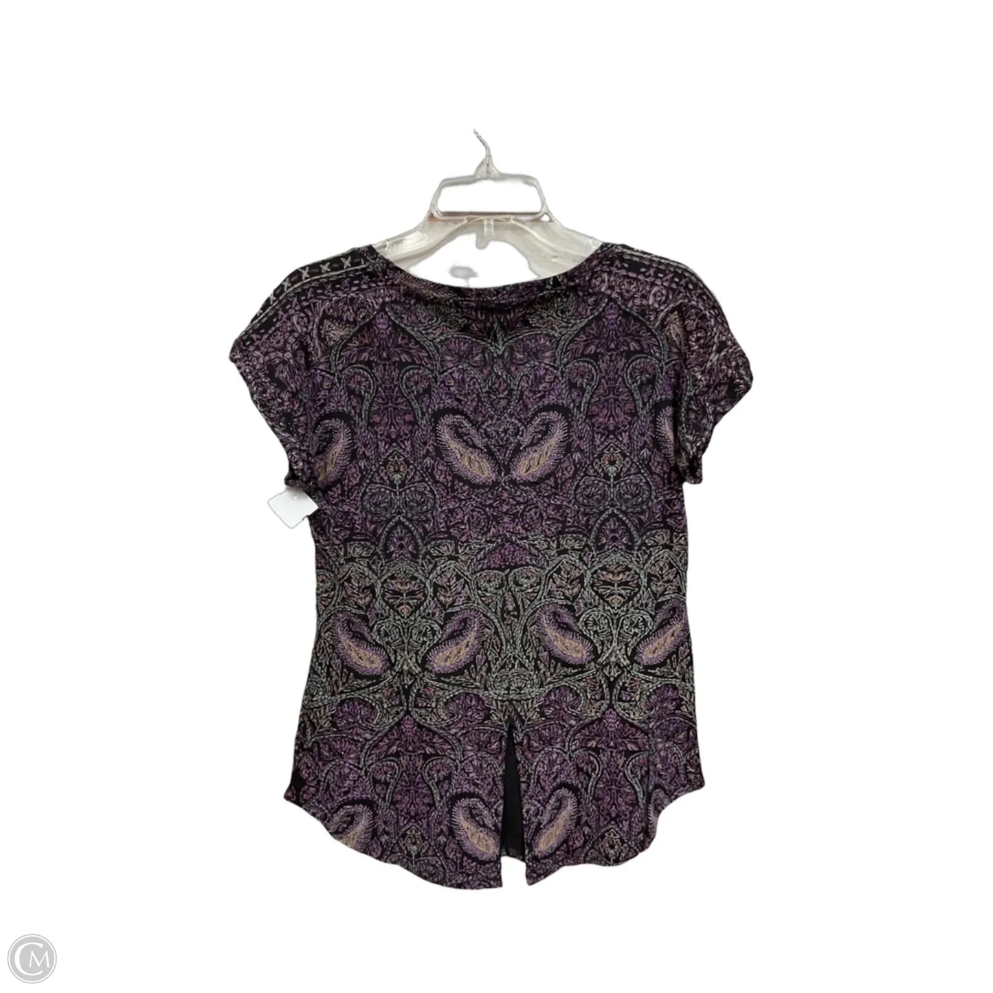 Top Short Sleeve By Lucky Brand In Black, Size: Xs