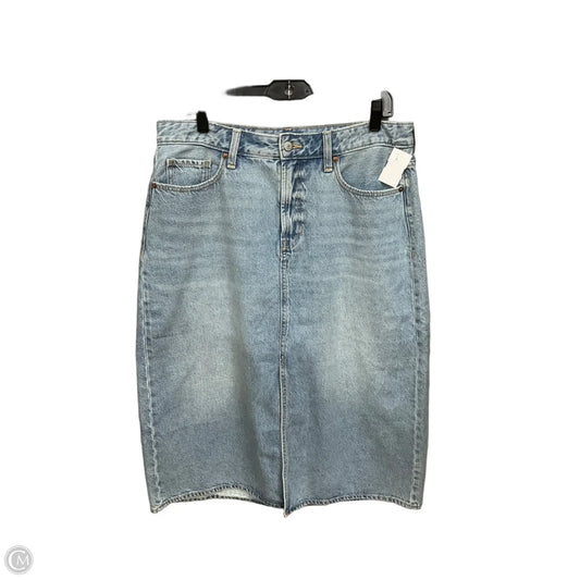 Skirt Maxi By Old Navy In Blue Denim, Size: 14
