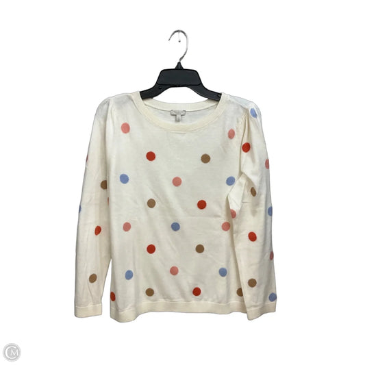 Top Long Sleeve By Talbots In Polkadot Pattern, Size: Lp