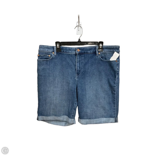 Shorts By Talbots In Blue Denim, Size: 16
