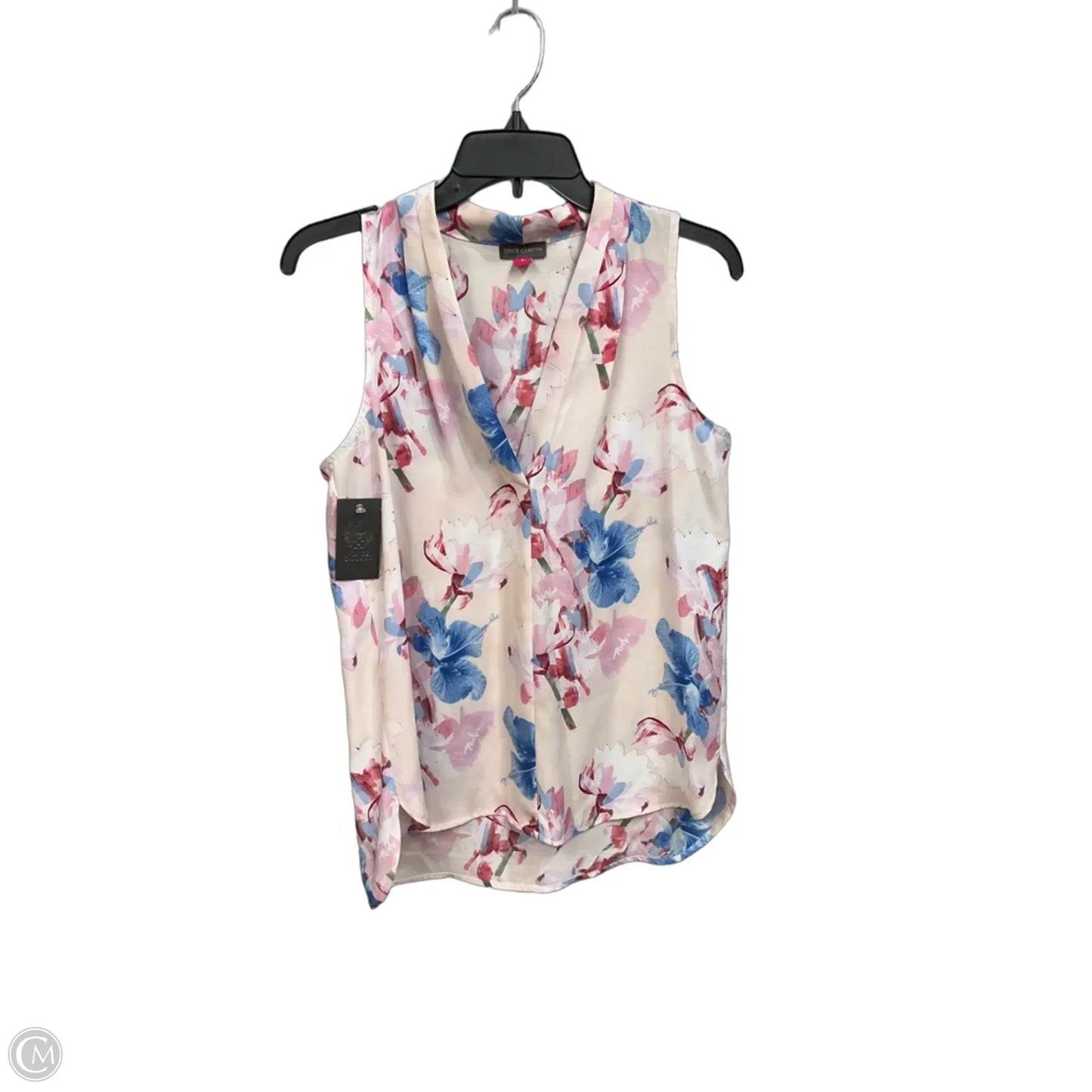 Top Sleeveless By Vince Camuto In Floral Print, Size: S