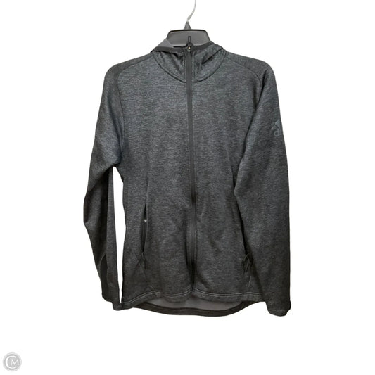 Athletic Jacket By Adidas In Grey, Size: S