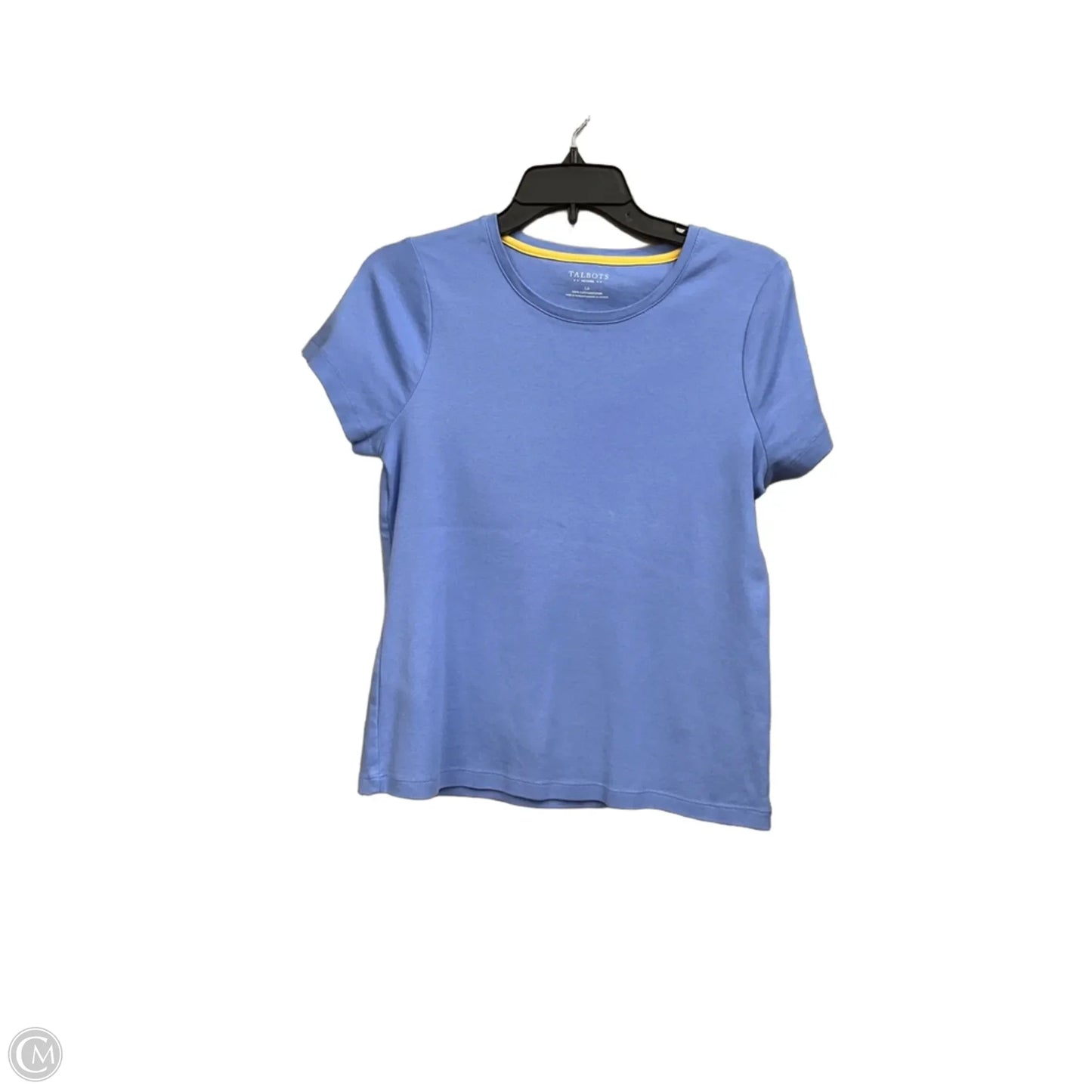 Top Short Sleeve Basic By Talbots In Purple, Size: Lp