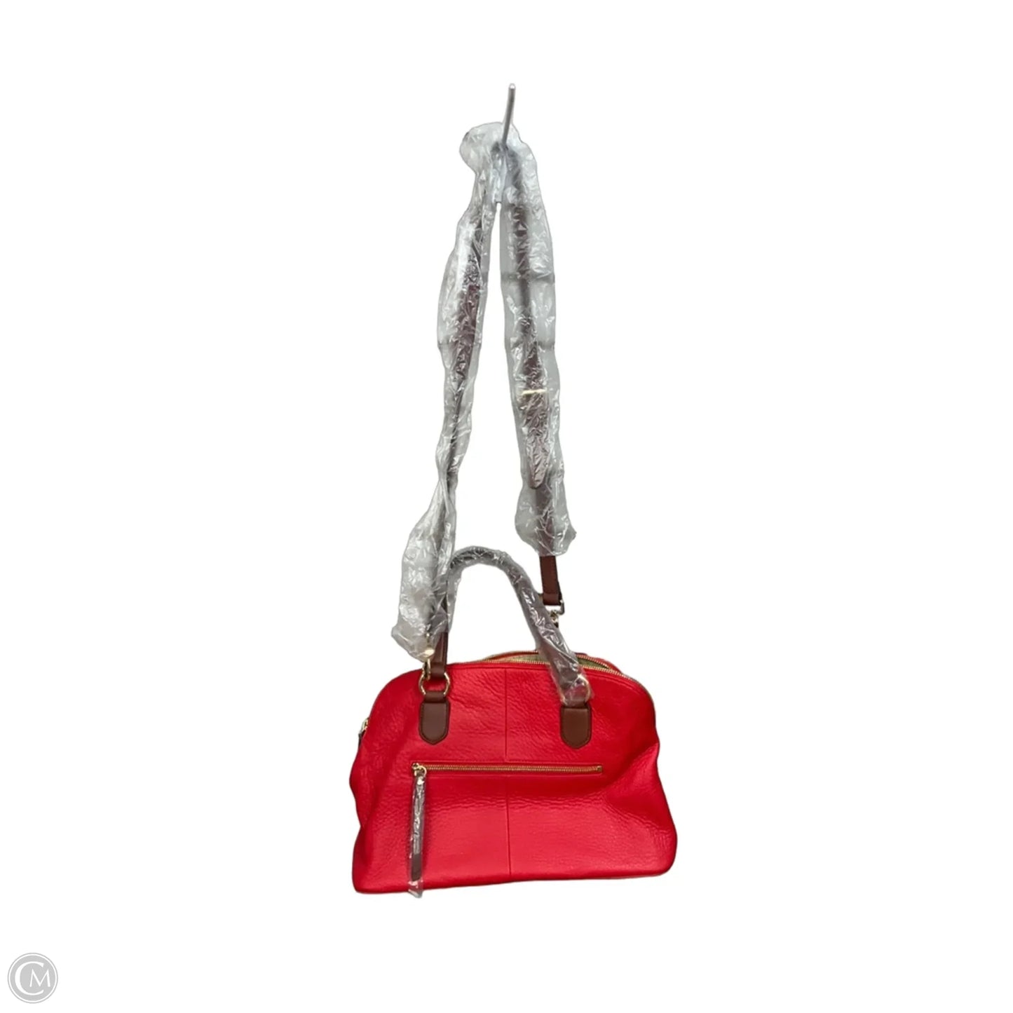 Handbag Leather By Isaac Mizrahi, Size: Medium