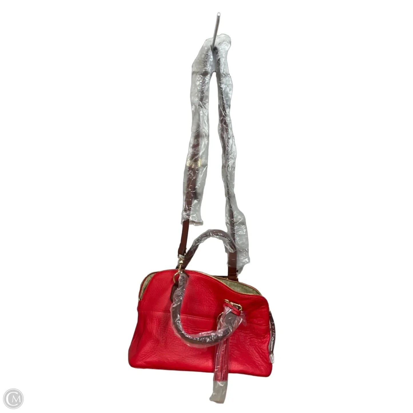 Handbag Leather By Isaac Mizrahi, Size: Medium