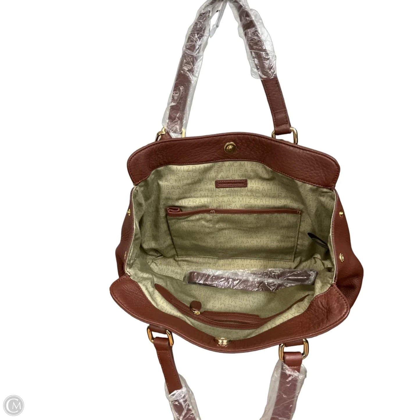 Handbag Leather By Isaac Mizrahi, Size: Large
