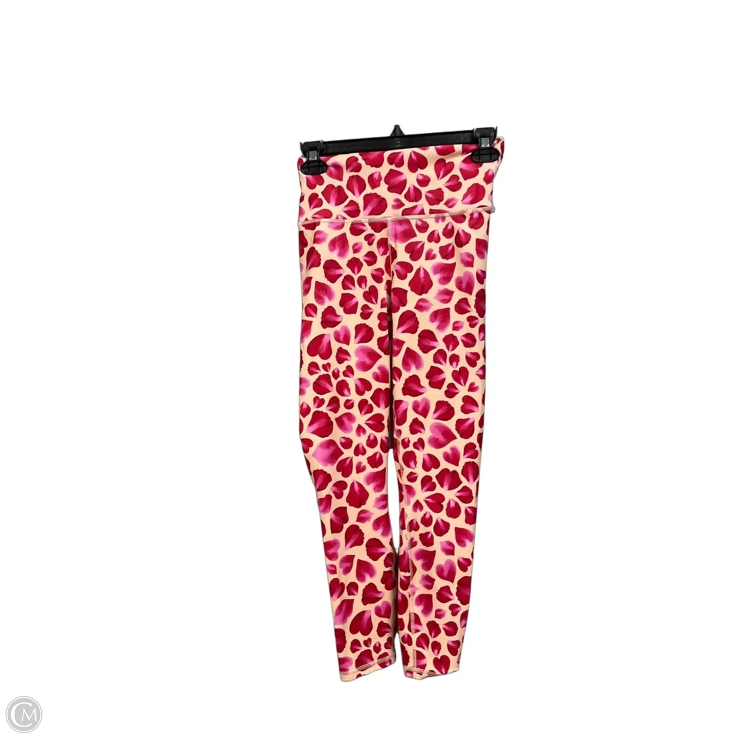 Athletic Leggings By Fabletics In Red & Tan, Size: Xs