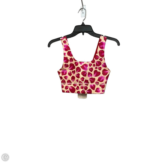 Athletic Bra By Fabletics In Red & Tan, Size: Xs