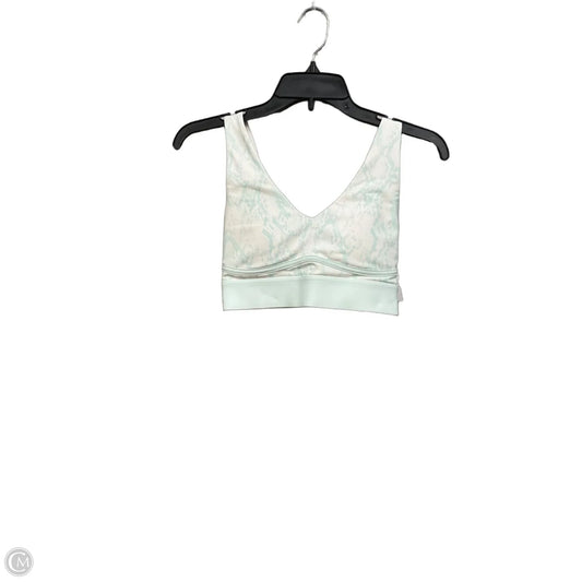 Athletic Bra By Fabletics In Green & White, Size: Xs