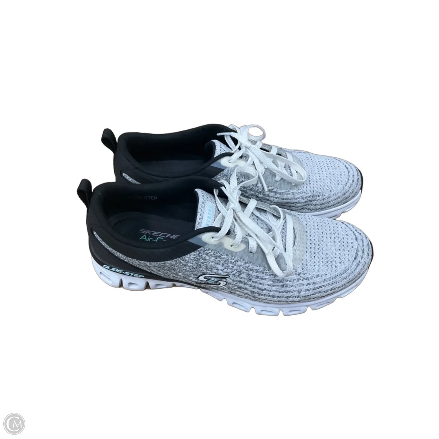Shoes Athletic By Skechers In Black & White, Size: 8.5
