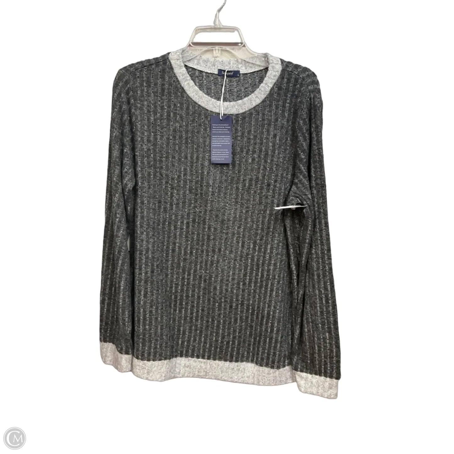 Top Long Sleeve By Clothes Mentor In Grey, Size: L
