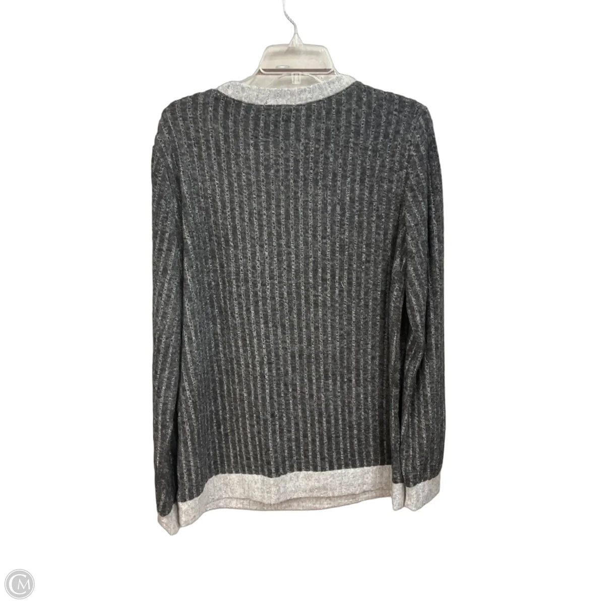 Top Long Sleeve By Clothes Mentor In Grey, Size: L